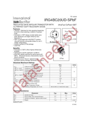 IRG4BC20UD-SPBF datasheet  
